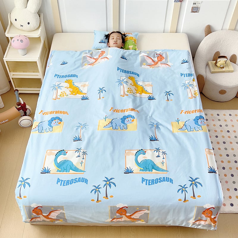 Vaikų miego maišelis visoms sezonoms, 100% medvilnė, 1,1–1,5 kg, animacinio stiliaus