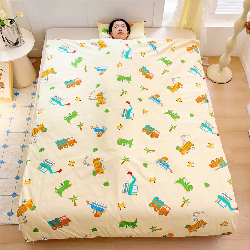 Vaikų miego maišelis visoms sezonoms, 100% medvilnė, 1,1–1,5 kg, animacinio stiliaus