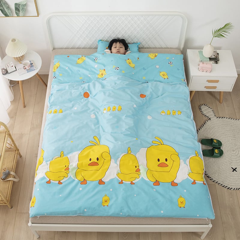 Vaikų miego maišelis visoms sezonoms, 100% medvilnė, 1,1–1,5 kg, animacinio stiliaus