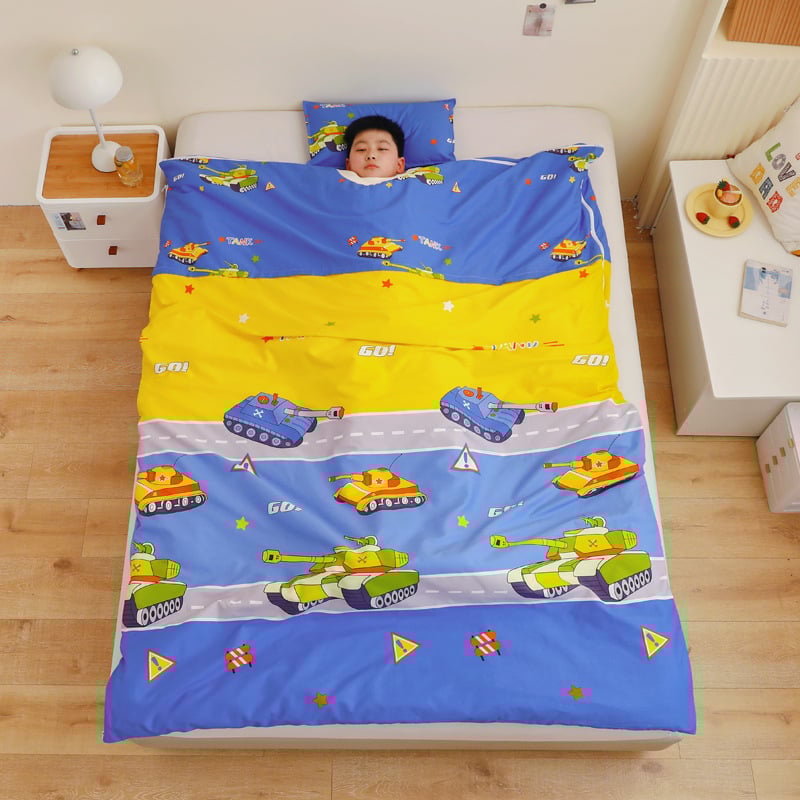 Vaikų miego maišelis visoms sezonoms, 100% medvilnė, 1,1–1,5 kg, animacinio stiliaus