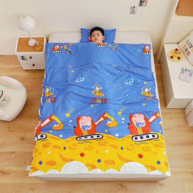 Vaikų miego maišelis visoms sezonoms, 100% medvilnė, 1,1–1,5 kg, animacinio stiliaus