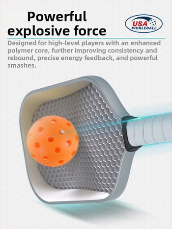 Pickleball raketė, T700 anglies pluoštas, čempionato lygio, 3K audinys, 220 g, JAV sertifikuota