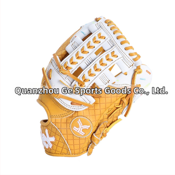 Beisbolo pirštinės laikymo krepšys, karvų oda, kairiarankė naudojimui, su prekės ženklo siuvinėjimu, apie 650 g