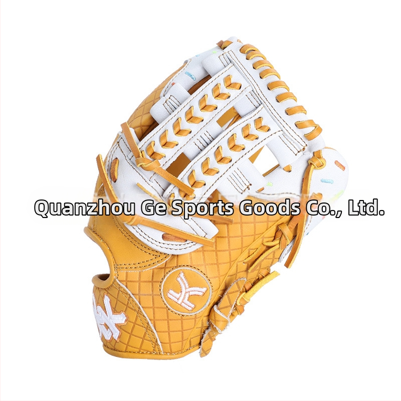 Чанта за съхранение на бейзболна ръкавица, кожа, за лявата ръка, с бродиран логотип, около 650 g