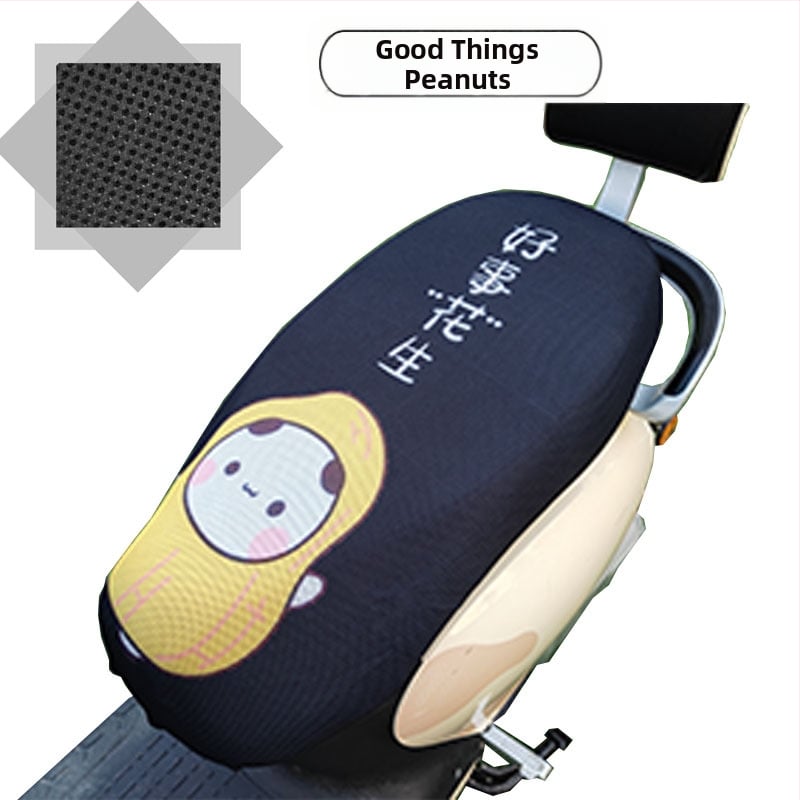 Elektrinio transporto priemonės sėdynės uždangalas su avilių plokštelių tinkleliu, visų sezonų saulės apsauga, poliesteris, spausdintas logotipas, pritaikymas galimas