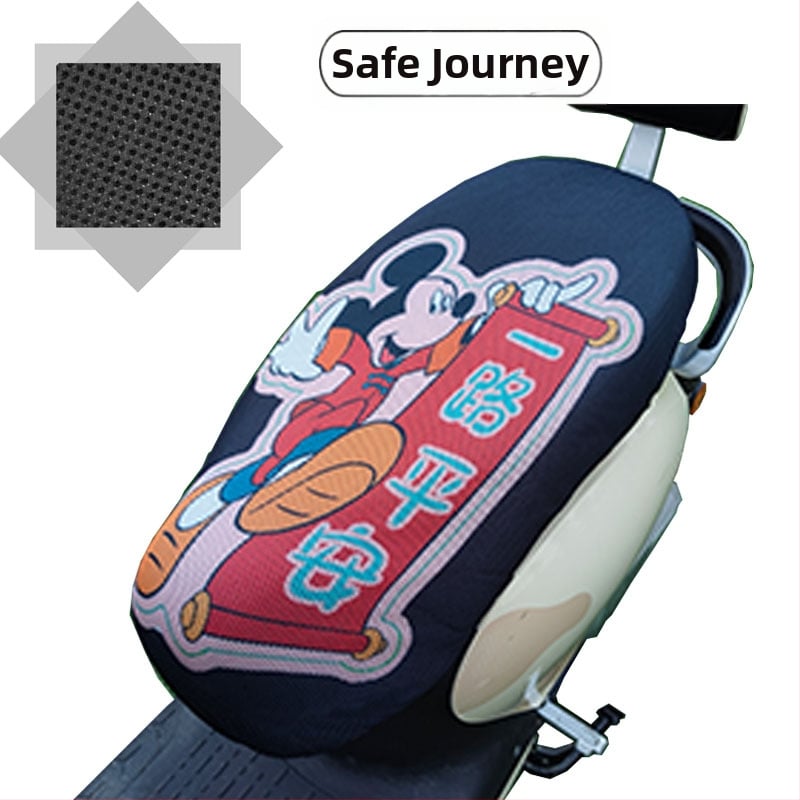 Elektrinio transporto priemonės sėdynės uždangalas su avilių plokštelių tinkleliu, visų sezonų saulės apsauga, poliesteris, spausdintas logotipas, pritaikymas galimas