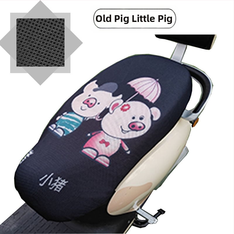 Elektrinio transporto priemonės sėdynės uždangalas su avilių plokštelių tinkleliu, visų sezonų saulės apsauga, poliesteris, spausdintas logotipas, pritaikymas galimas