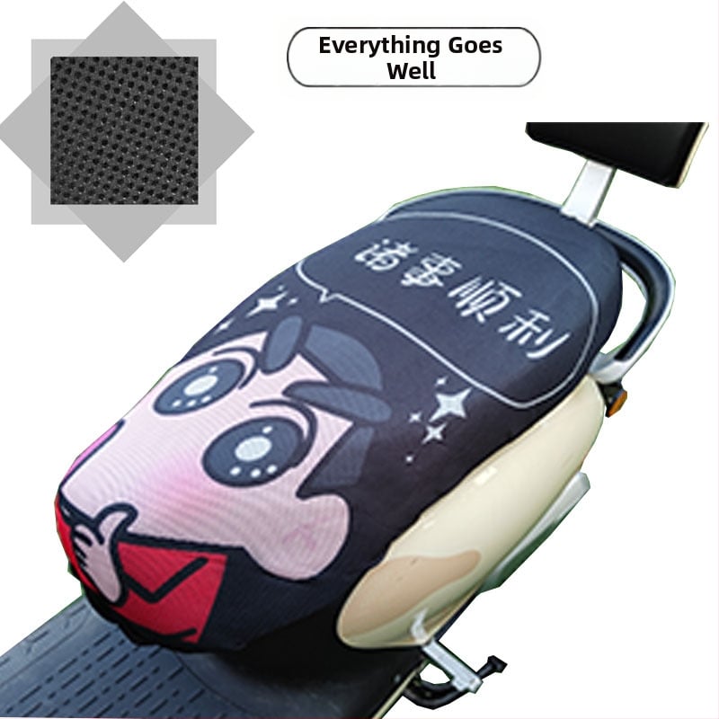 Elektrinio transporto priemonės sėdynės uždangalas su avilių plokštelių tinkleliu, visų sezonų saulės apsauga, poliesteris, spausdintas logotipas, pritaikymas galimas