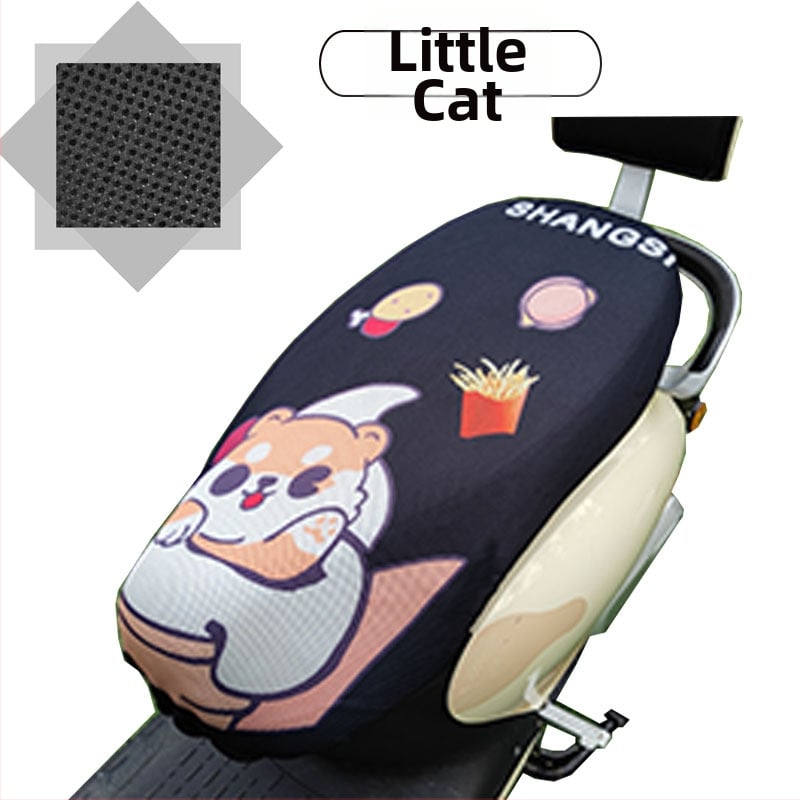 Elektrinio transporto priemonės sėdynės uždangalas su avilių plokštelių tinkleliu, visų sezonų saulės apsauga, poliesteris, spausdintas logotipas, pritaikymas galimas