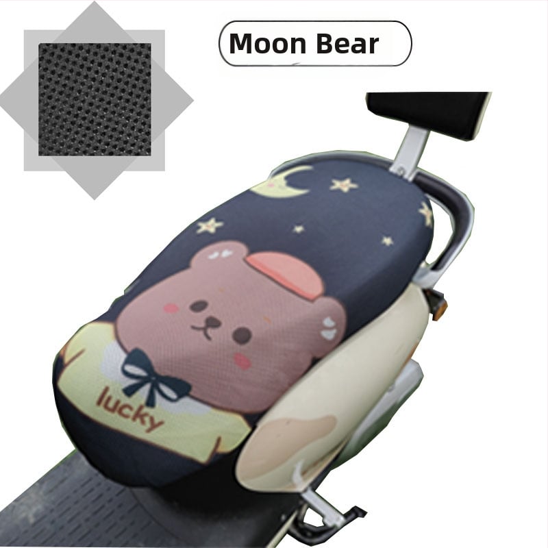 Elektrinio transporto priemonės sėdynės uždangalas su avilių plokštelių tinkleliu, visų sezonų saulės apsauga, poliesteris, spausdintas logotipas, pritaikymas galimas