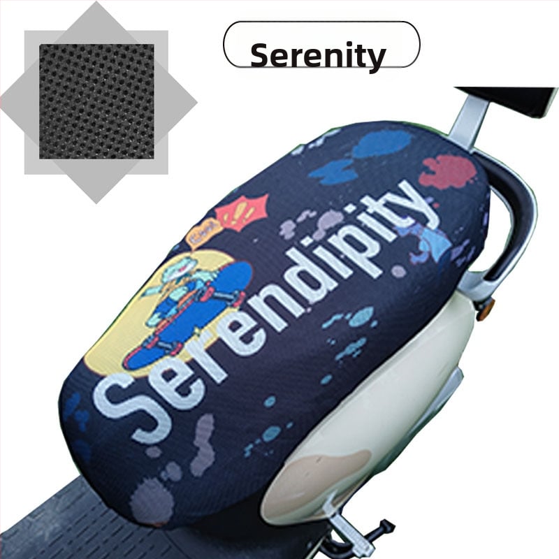 Elektrinio transporto priemonės sėdynės uždangalas su avilių plokštelių tinkleliu, visų sezonų saulės apsauga, poliesteris, spausdintas logotipas, pritaikymas galimas