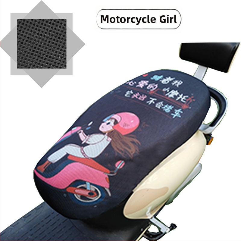 Elektrinio transporto priemonės sėdynės uždangalas su avilių plokštelių tinkleliu, visų sezonų saulės apsauga, poliesteris, spausdintas logotipas, pritaikymas galimas