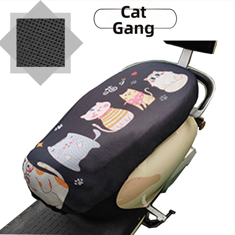 Elektrinio transporto priemonės sėdynės uždangalas su avilių plokštelių tinkleliu, visų sezonų saulės apsauga, poliesteris, spausdintas logotipas, pritaikymas galimas