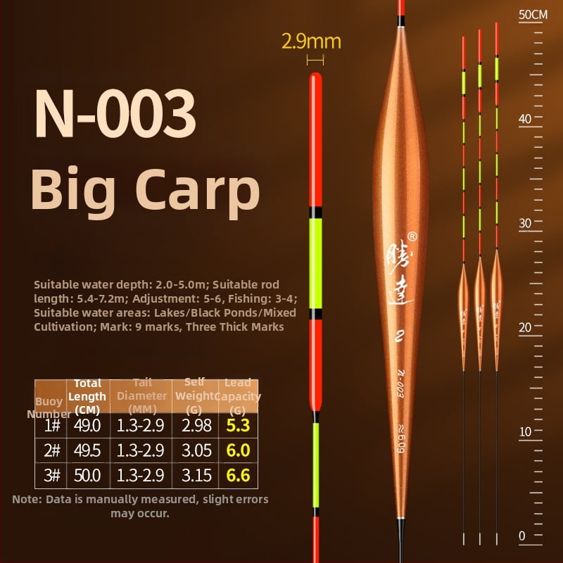 Shengda Seiko Float - Augstas jutības vertikālais peldētājs makšķerēšanai, no plastmasas, sacensībām