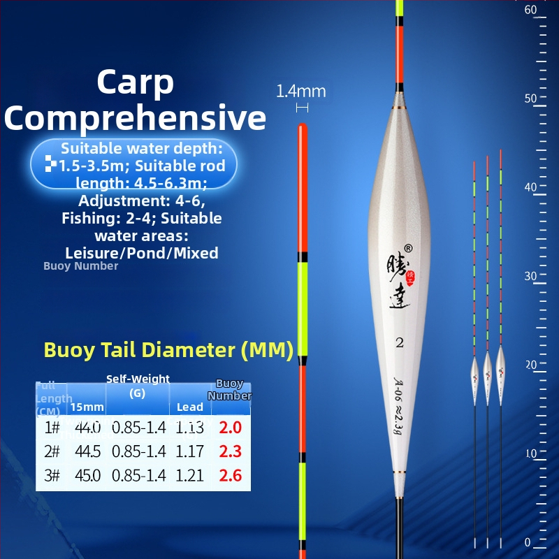 Shengda Seiko Float - Augstas jutības vertikālais peldētājs makšķerēšanai, no plastmasas, sacensībām