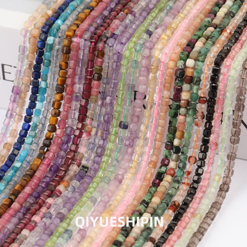 Χάντρες από φυσικό κρύσταλλο – Ελεύθετες χάντρες – Κοπές και λείανση φυσικού λίθου – Φυσικό μοτίβο – Προέλευση Γκουανγκζού