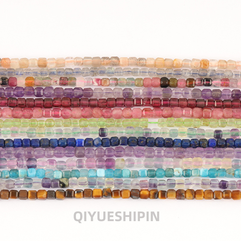 Χάντρες από φυσικό κρύσταλλο – Ελεύθετες χάντρες – Κοπές και λείανση φυσικού λίθου – Φυσικό μοτίβο – Προέλευση Γκουανγκζού