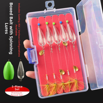 Xiao Yang dantyti žvejybos kabliukai rinkinys su karoliukais ir blizgučiais