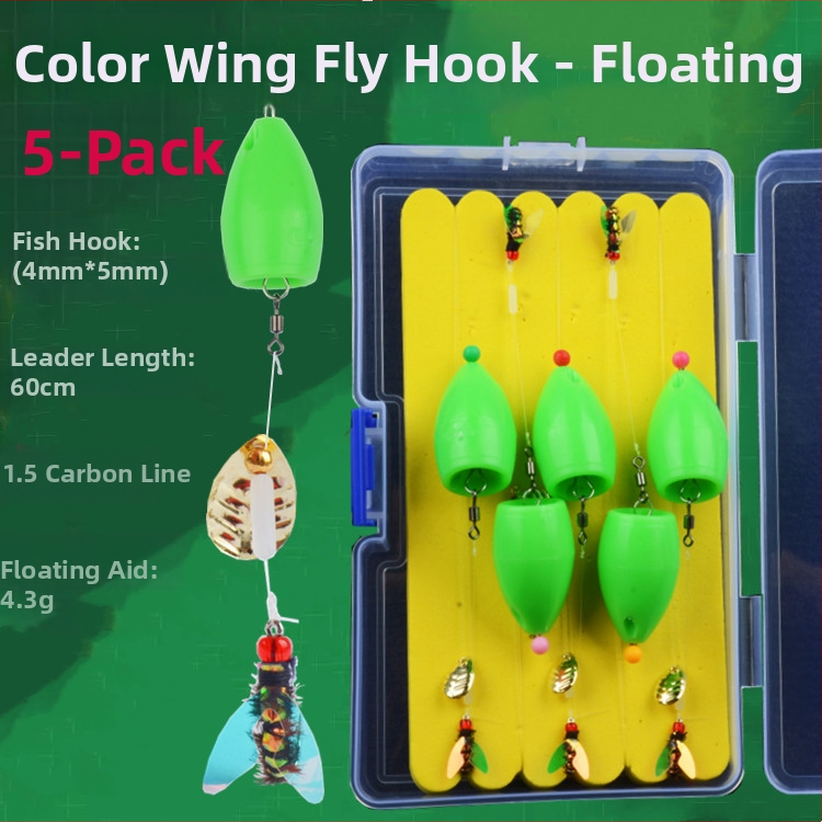 Xiao Yang dantyti žvejybos kabliukai rinkinys su karoliukais ir blizgučiais