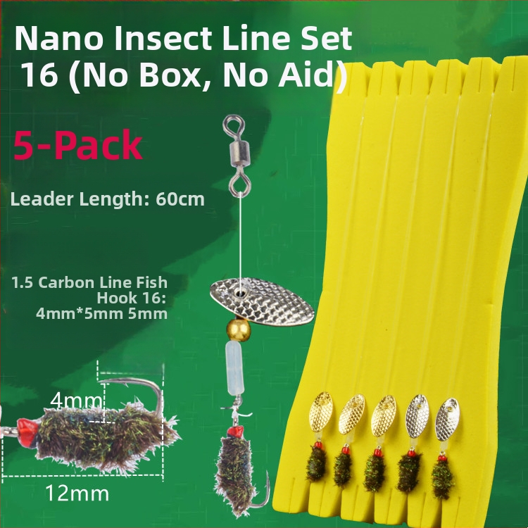 Xiao Yang dantyti žvejybos kabliukai rinkinys su karoliukais ir blizgučiais