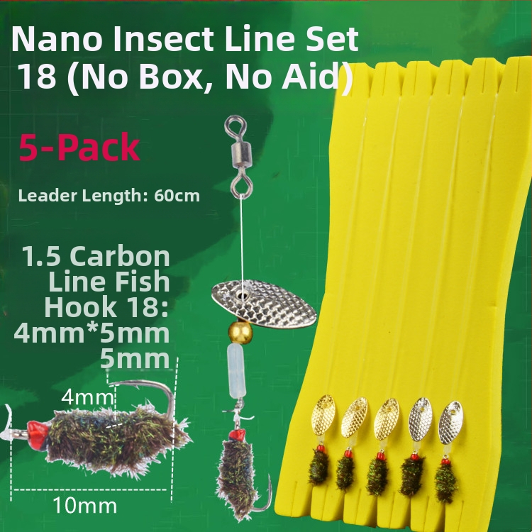 Xiao Yang dantyti žvejybos kabliukai rinkinys su karoliukais ir blizgučiais