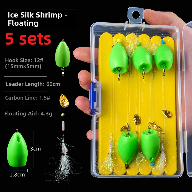 Xiao Yang dantyti žvejybos kabliukai rinkinys su karoliukais ir blizgučiais