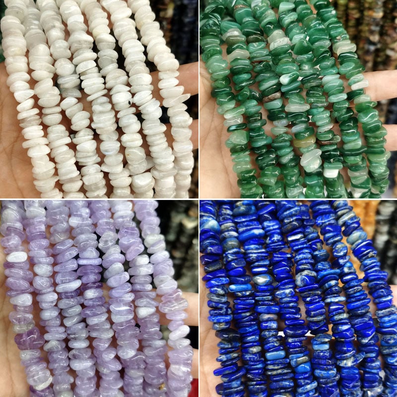 Ελεύθερες χάντρες από φυσικούς λίθους, διαχωριστικά με μοτίβο δράκου, ακανόνιστα σχήματα λίθων, κοπή και άλεση