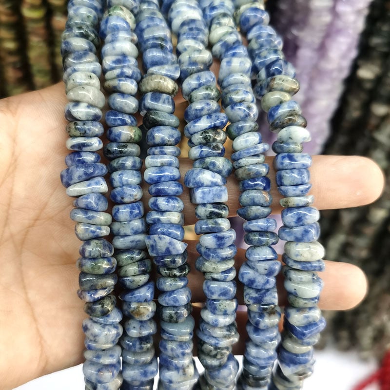 Ελεύθερες χάντρες από φυσικούς λίθους, διαχωριστικά με μοτίβο δράκου, ακανόνιστα σχήματα λίθων, κοπή και άλεση