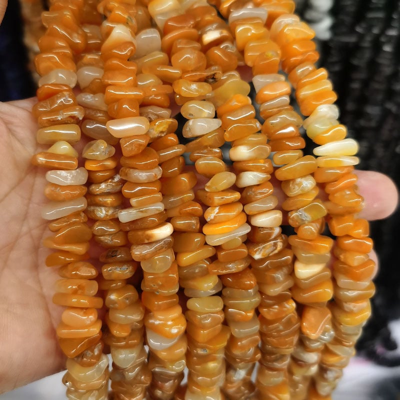 Ελεύθερες χάντρες από φυσικούς λίθους, διαχωριστικά με μοτίβο δράκου, ακανόνιστα σχήματα λίθων, κοπή και άλεση