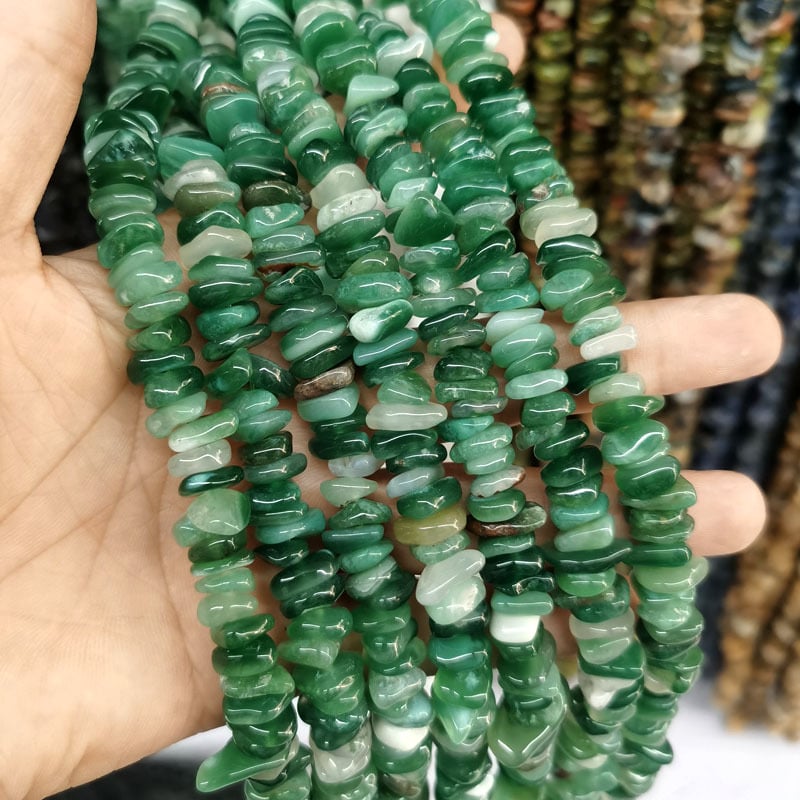 Ελεύθερες χάντρες από φυσικούς λίθους, διαχωριστικά με μοτίβο δράκου, ακανόνιστα σχήματα λίθων, κοπή και άλεση