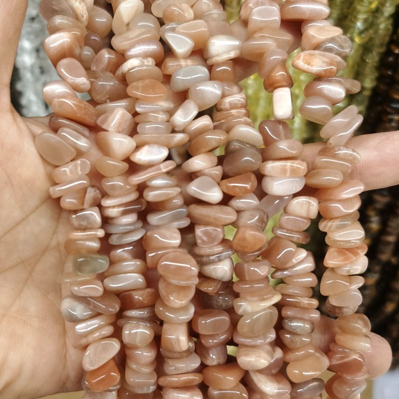 Ελεύθερες χάντρες από φυσικούς λίθους, διαχωριστικά με μοτίβο δράκου, ακανόνιστα σχήματα λίθων, κοπή και άλεση