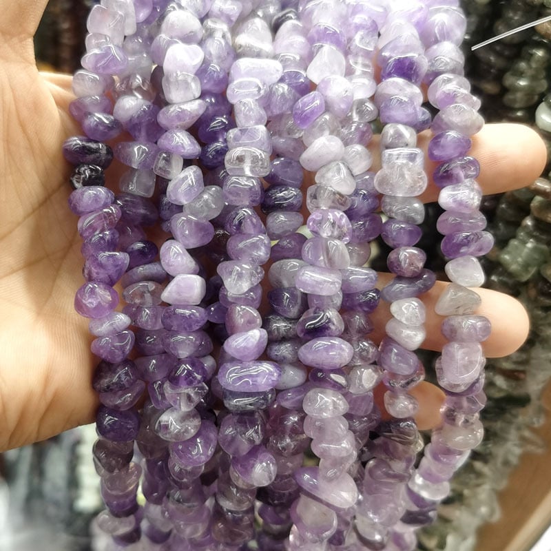 Ελεύθερες χάντρες από φυσικούς λίθους, διαχωριστικά με μοτίβο δράκου, ακανόνιστα σχήματα λίθων, κοπή και άλεση