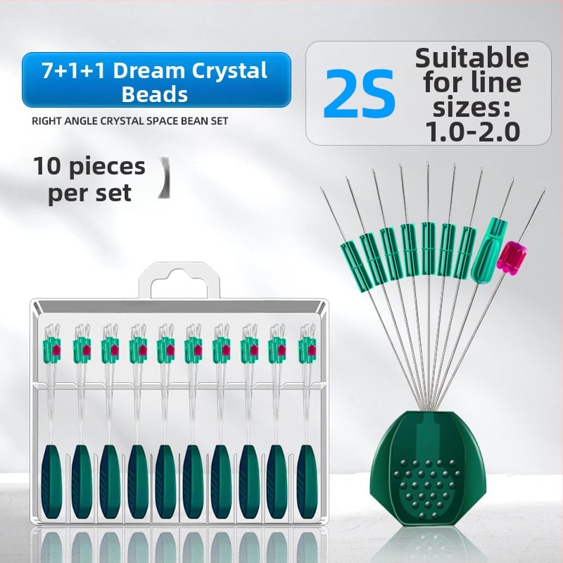 Galvenās līnijas makšķerēšanas piederumu komplekts ar kristāla pērlēm un silikona pārklājuma svaru; Materiāls: Silk flower; Izcelsme: Cits