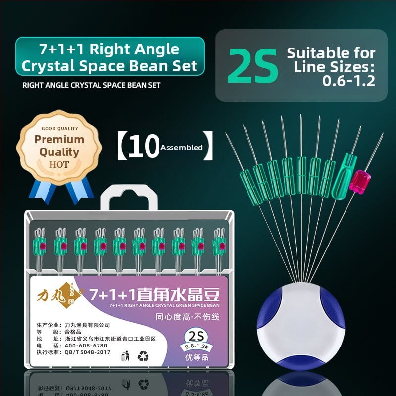 Galvenās līnijas makšķerēšanas piederumu komplekts ar kristāla pērlēm un silikona pārklājuma svaru; Materiāls: Silk flower; Izcelsme: Cits