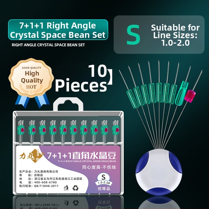 Galvenās līnijas makšķerēšanas piederumu komplekts ar kristāla pērlēm un silikona pārklājuma svaru; Materiāls: Silk flower; Izcelsme: Cits