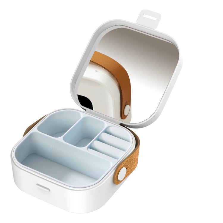 Bižutērijas kastīte no plastmasas, ikdienas stila, cieta konstrukcija, modelis YJ2023008