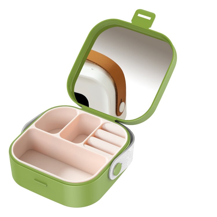 Bižutērijas kastīte no plastmasas, ikdienas stila, cieta konstrukcija, modelis YJ2023008