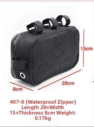 Velosipēdu soma ar augšējās caurules stiprinājumu — 0.5 L tilpums, modelis 407