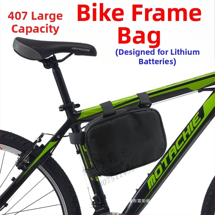 Velosipēdu soma ar augšējās caurules stiprinājumu — 0.5 L tilpums, modelis 407