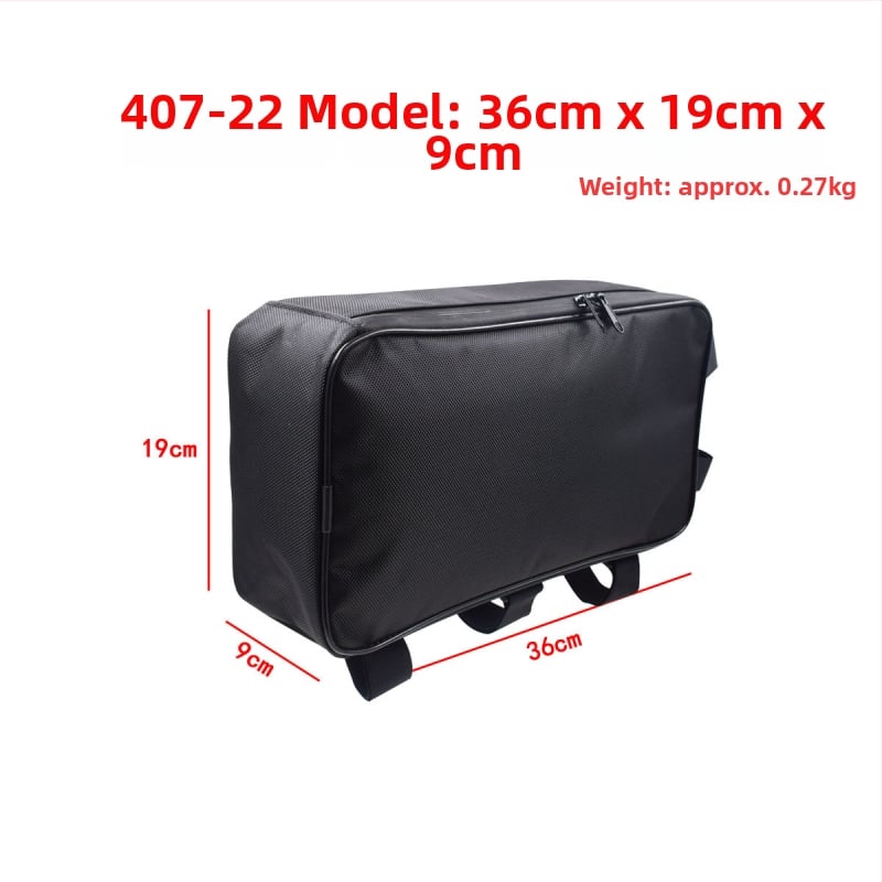 Velosipēdu soma ar augšējās caurules stiprinājumu — 0.5 L tilpums, modelis 407