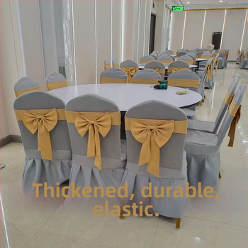 Storas elastinis kėdės užvalkalas banketams ir susitikimams, kvadratinės formos, neslystantis, šiltas, paprastas šiuolaikiškas stilius