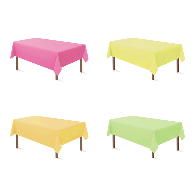 Еднократна PEVA покривка за маса, правоъгълна, с принт, биоразградима.