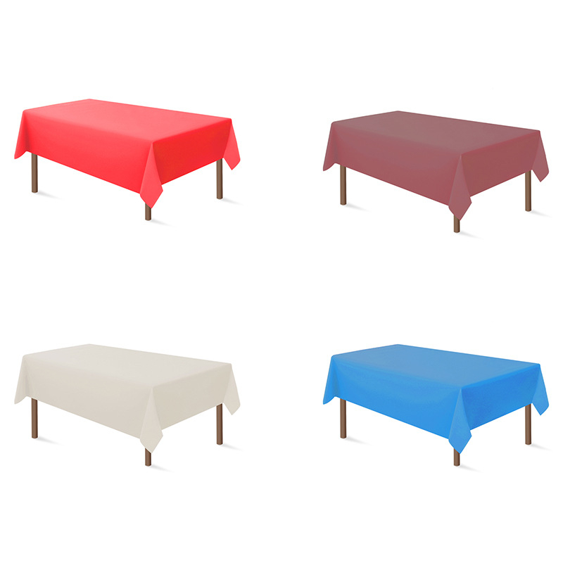 Еднократна PEVA покривка за маса, правоъгълна, с принт, биоразградима.