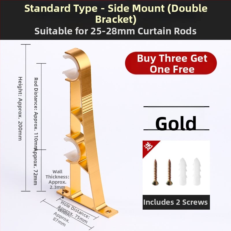 Užuolaidų lazdelės laikiklis – aliuminio lydinys, prekinis ženklas Sheng bangrong, stilius Kitas, be pritaikymo