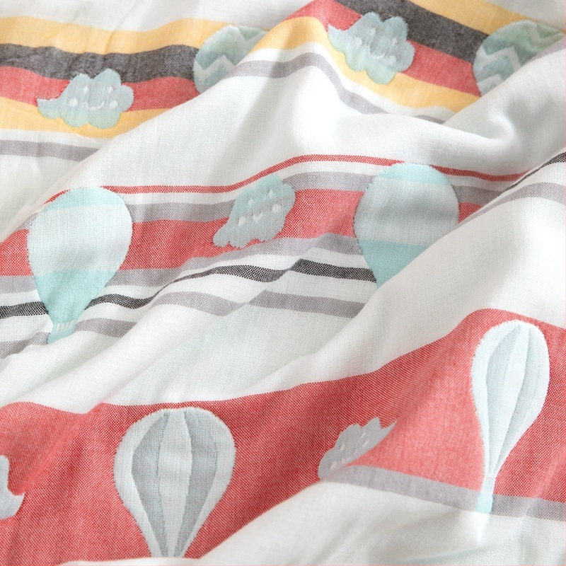 Fuyufen квилт за кърпи, 99% памук, карикатурен принт, реактивно печатане, 1.1–1.5 кг