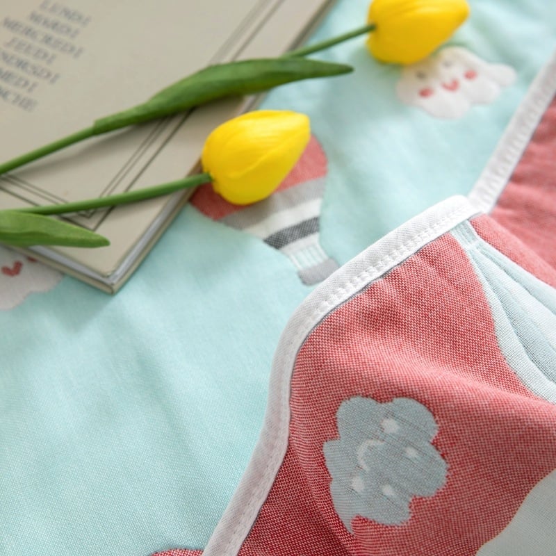 Fuyufen rätikukilldu, 99% puuvill, karikatuurimuster, reaktiivne värvimine, 1.1–1.5 kg