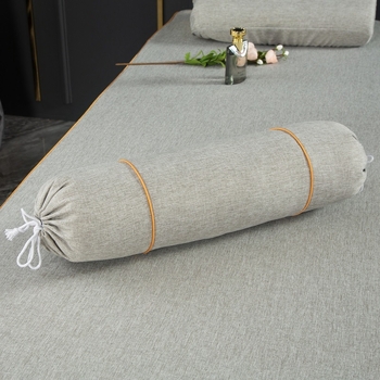 Удължена цилиндрична възглавничка за крак в европейски стил – сваляща се и подходяща за пране, пълнеж от коприна, комплект от четири части