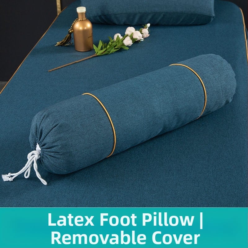 Удължена цилиндрична възглавничка за крак в европейски стил – сваляща се и подходяща за пране, пълнеж от коприна, комплект от четири части