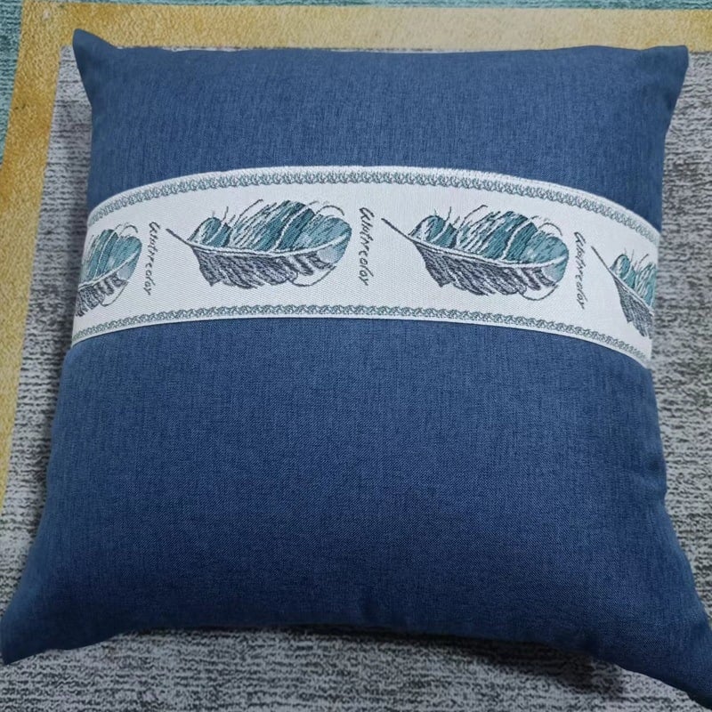 Удължена цилиндрична възглавничка за крак в европейски стил – сваляща се и подходяща за пране, пълнеж от коприна, комплект от четири части