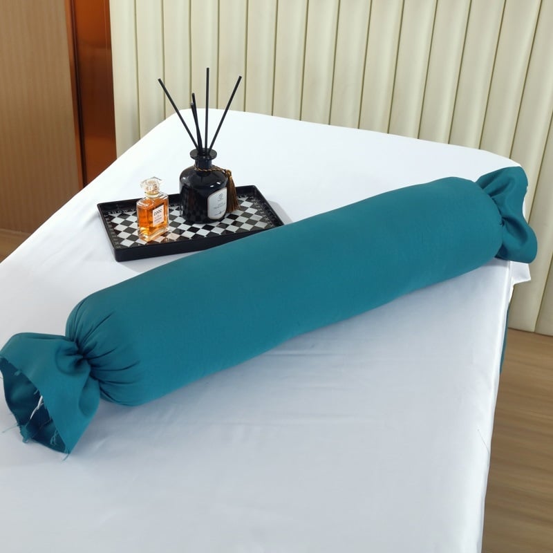 Удължена цилиндрична възглавничка за крак в европейски стил – сваляща се и подходяща за пране, пълнеж от коприна, комплект от четири части